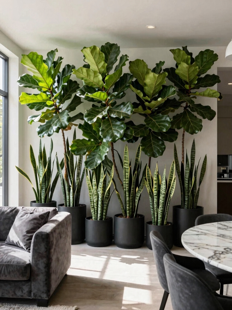 lush green privacy divider