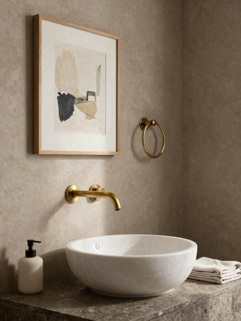 luxe faucet as focal point