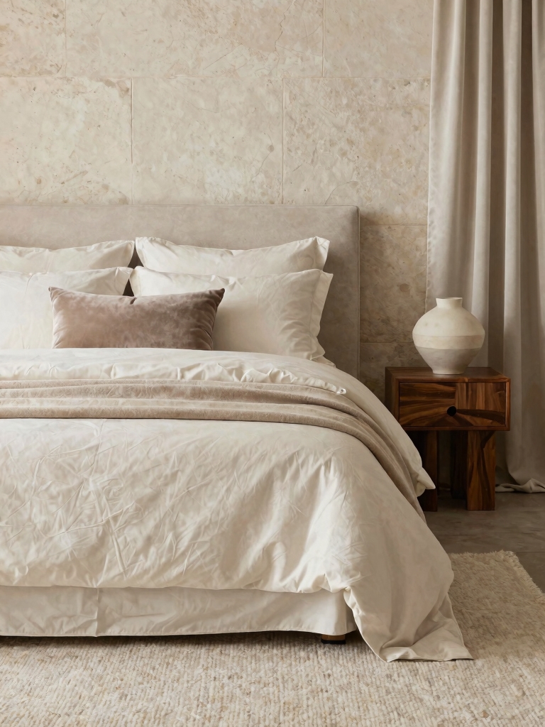 luxe layered neutral decor