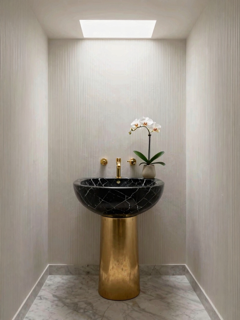 luxurious modern powder rooms