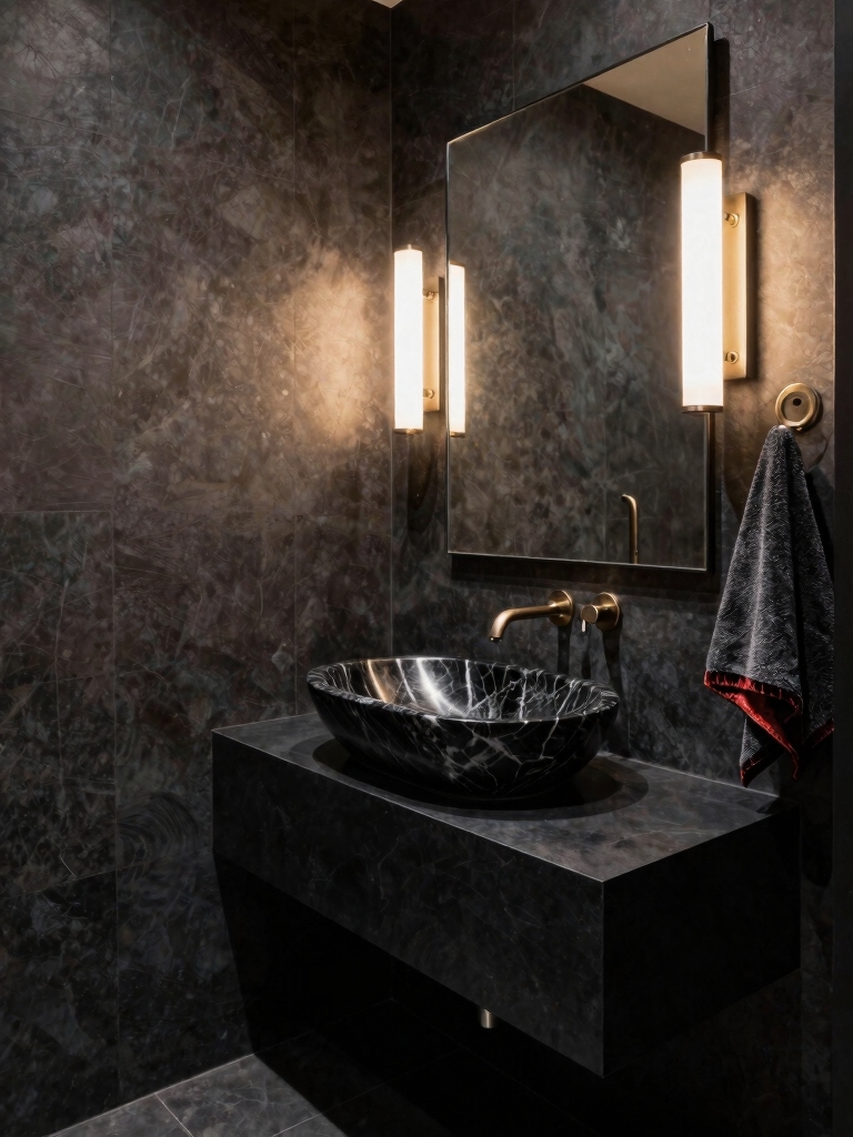 luxurious small powder rooms