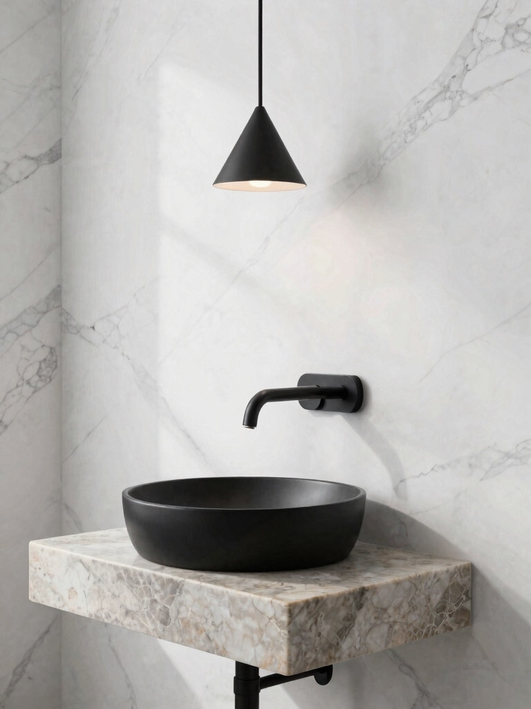 matte black fixtures elevate style