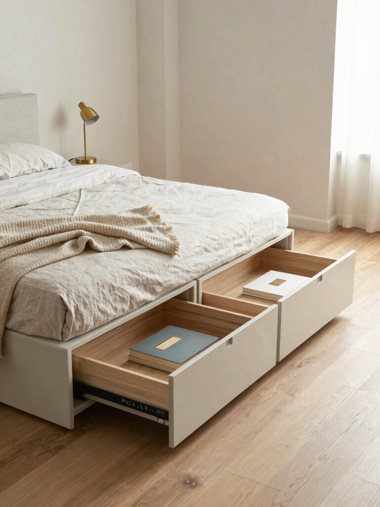 maximize bed storage space
