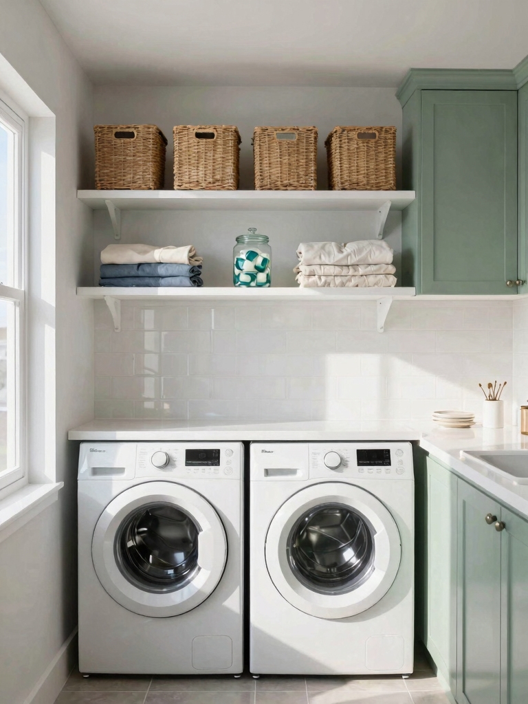 maximize laundry room storage