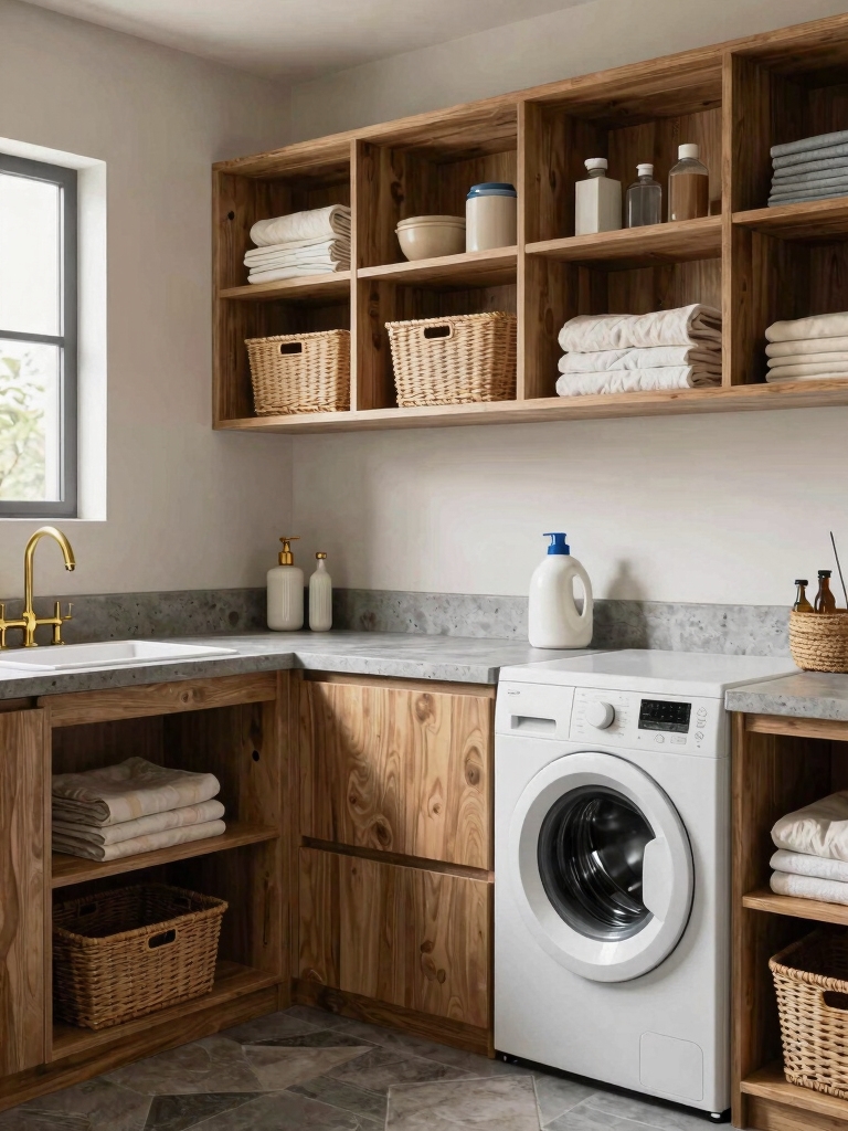 maximize laundry room storage