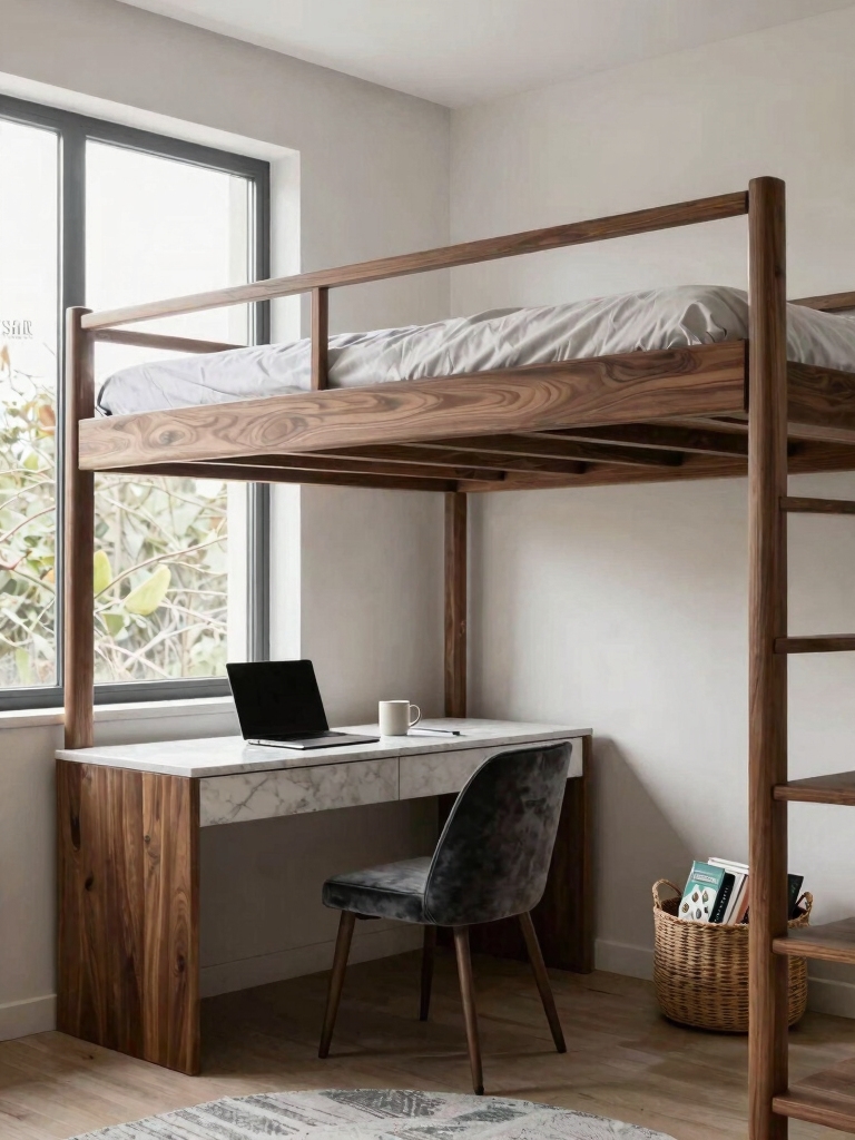 maximize loft bed space