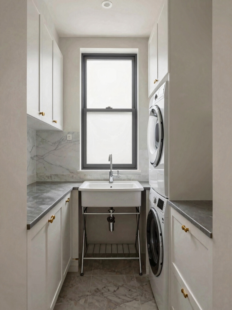 maximize narrow laundry spaces