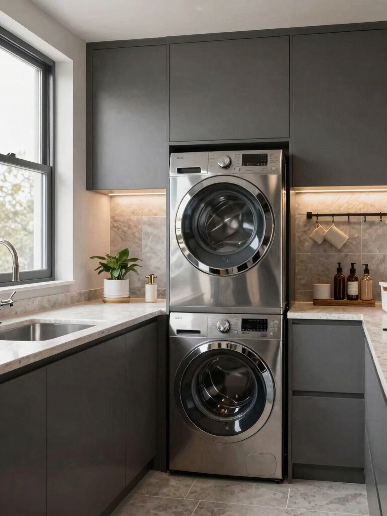 maximize small laundry space