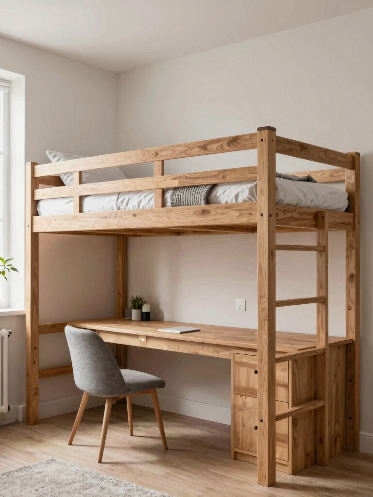 maximize space with lofted beds