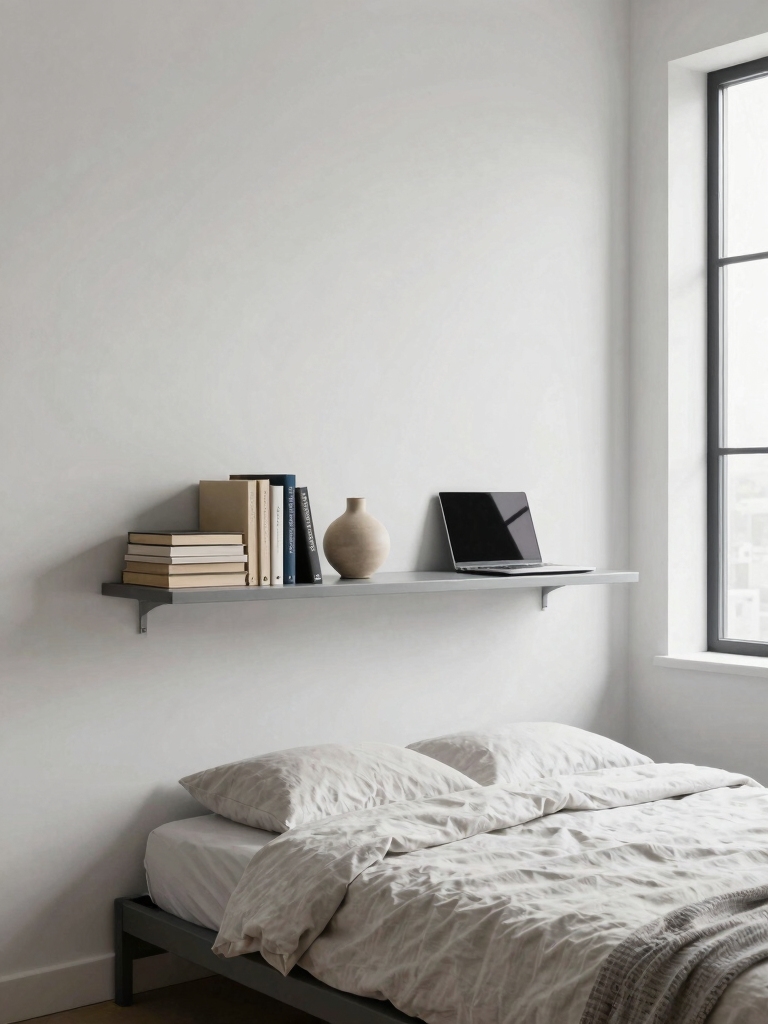 maximize space with shelves