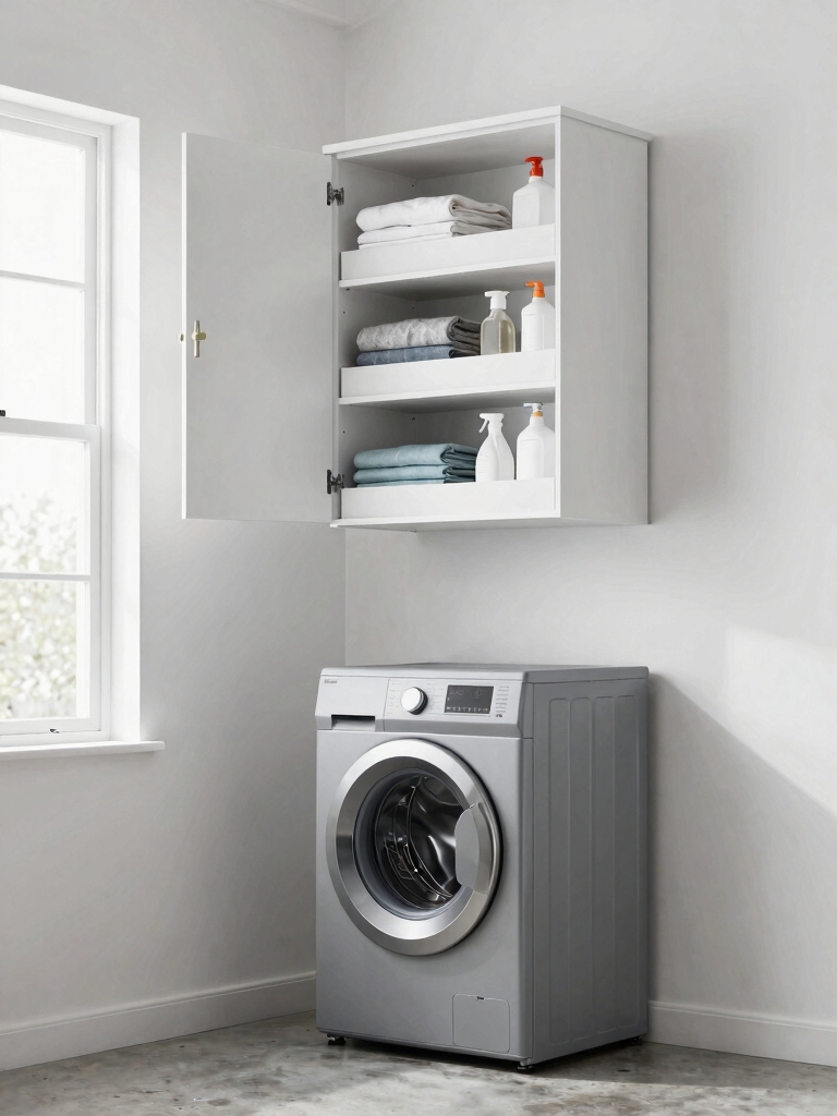 maximize vertical laundry storage