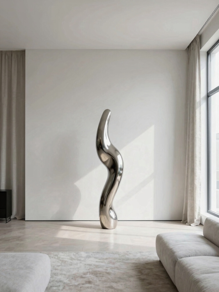 minimalist abstract sculptural decor