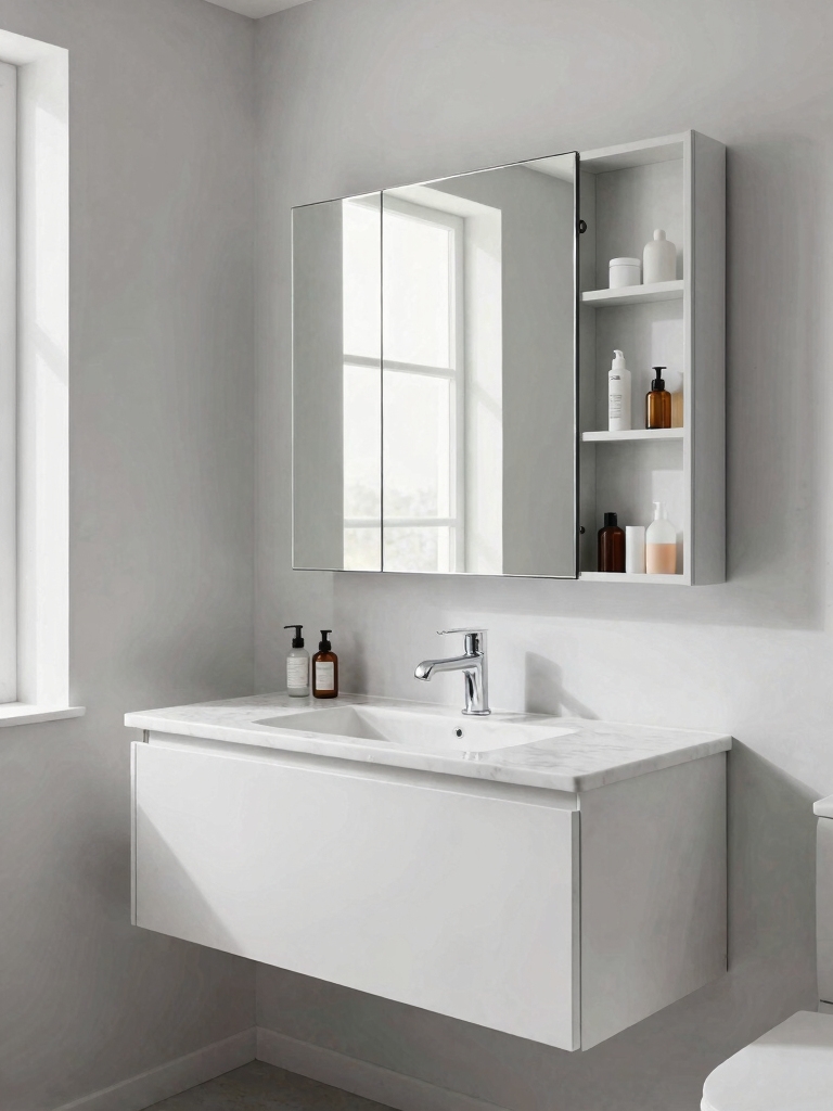 mirror with hidden storage
