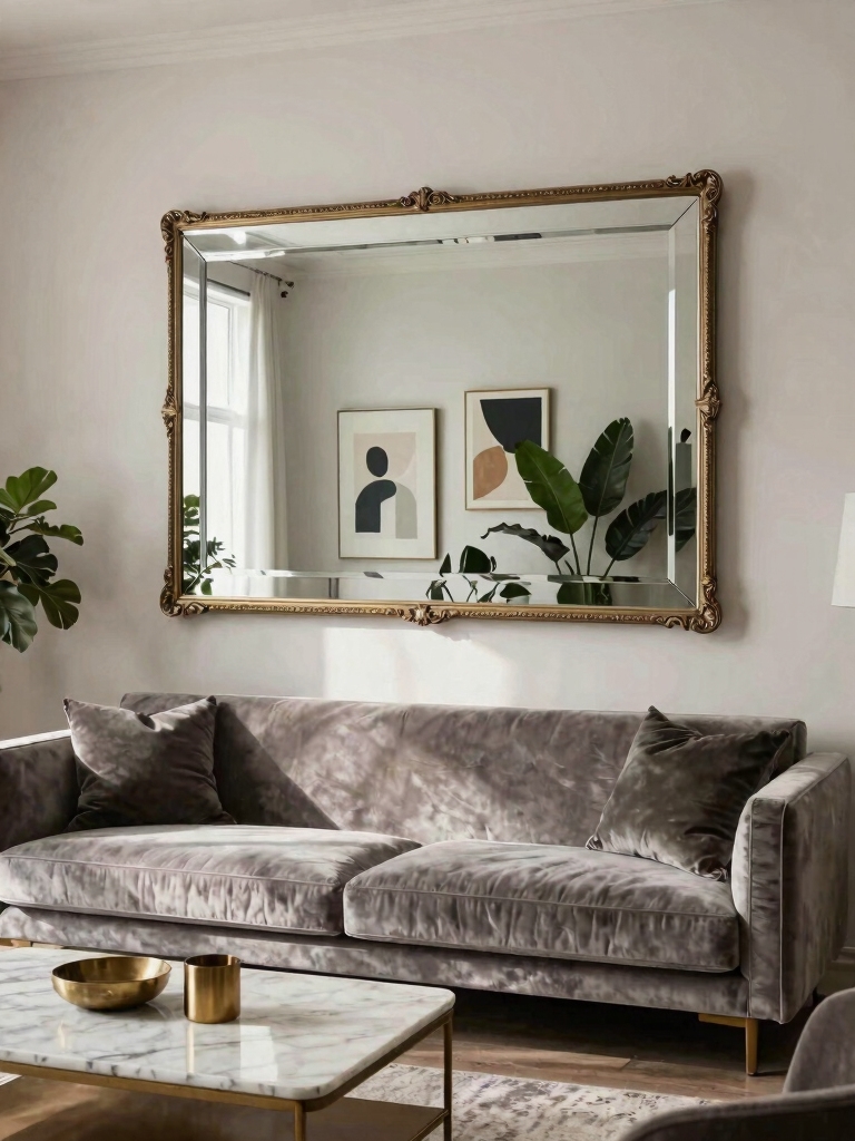 mirrors enhance small spaces