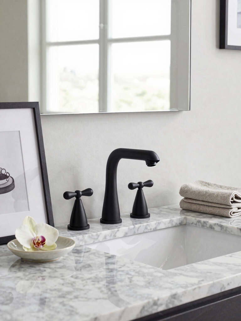 modernize powder room easily