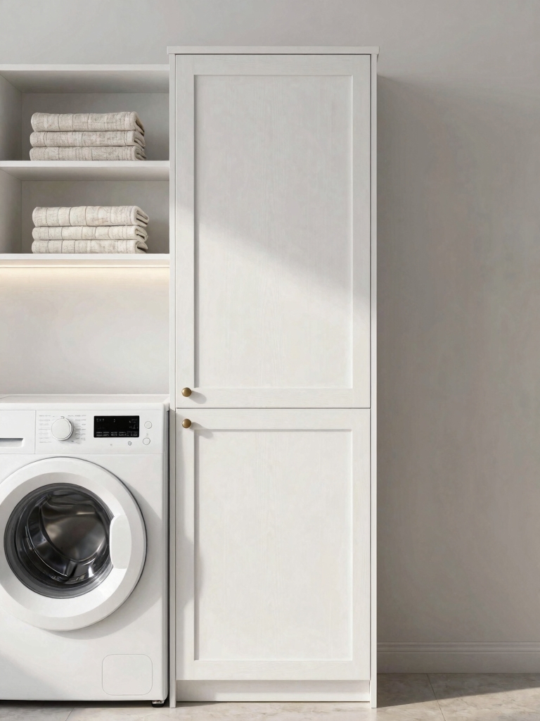 narrow shelves for laundry