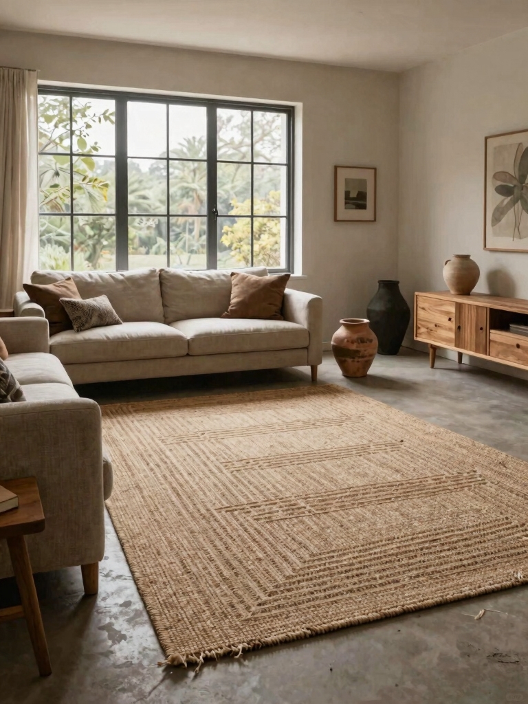 natural fiber rug warmth