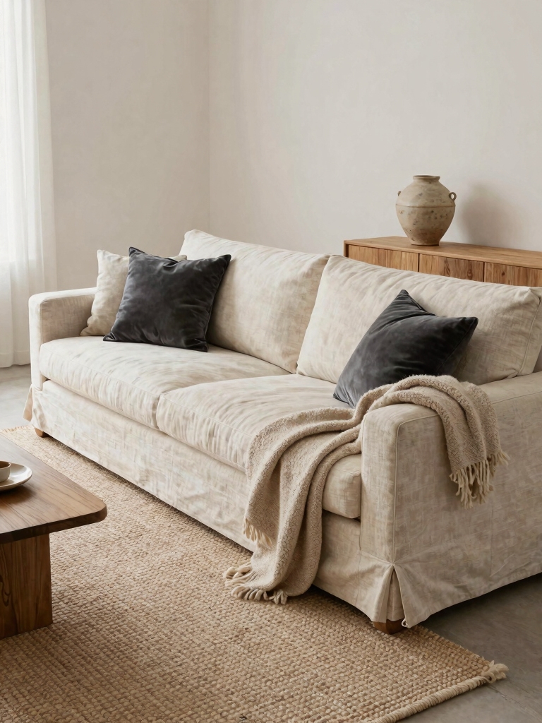 natural layered textile elegance