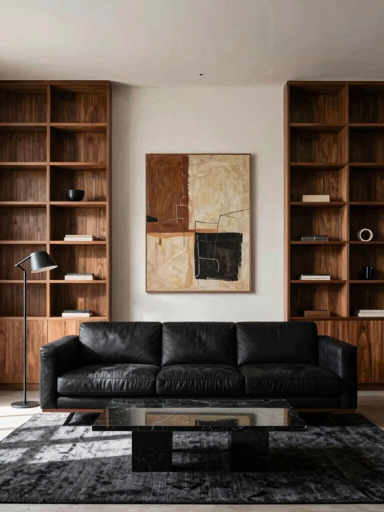 natural wood accents warmth