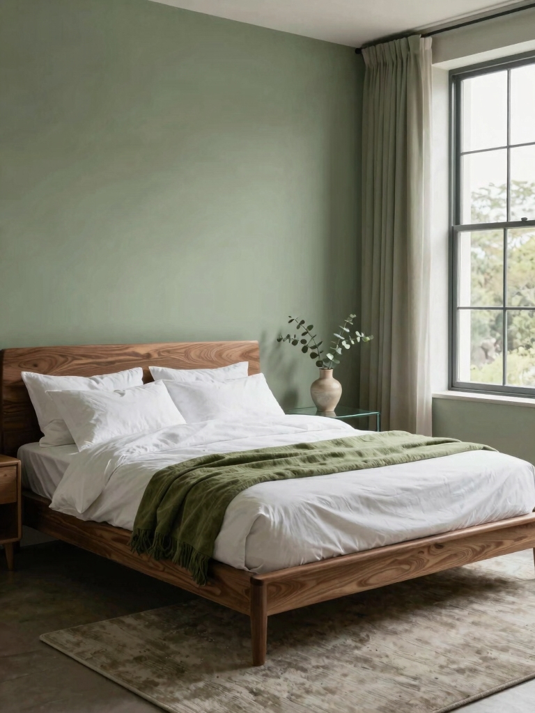 nature inspired calming bedroom retreat