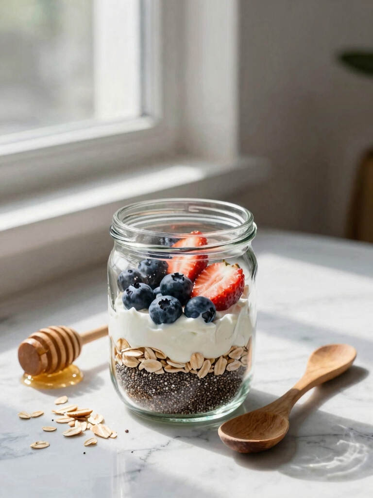 no cook overnight oats parfait