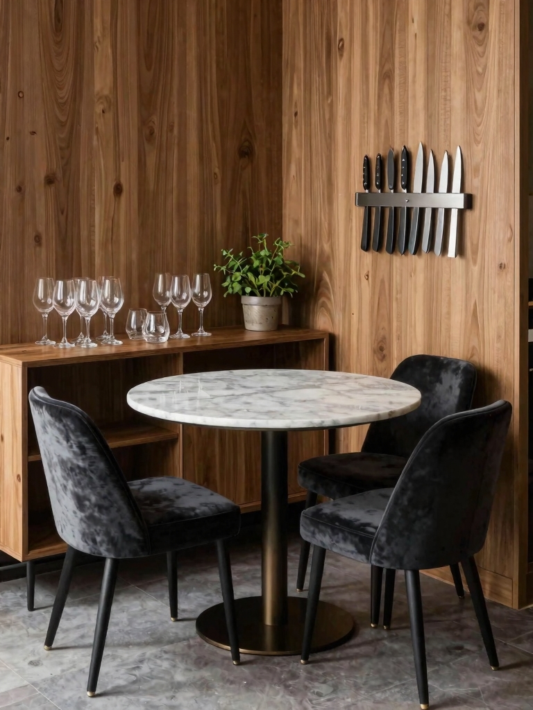 organized dining space zones