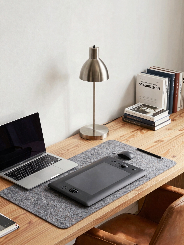 organized multi zone desk area