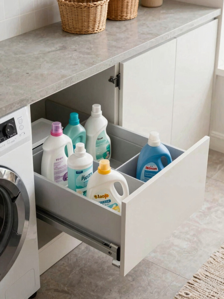 organized pull out storage solution