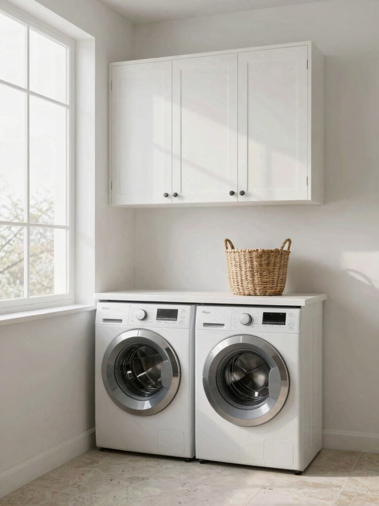 overhead storage maximizes space