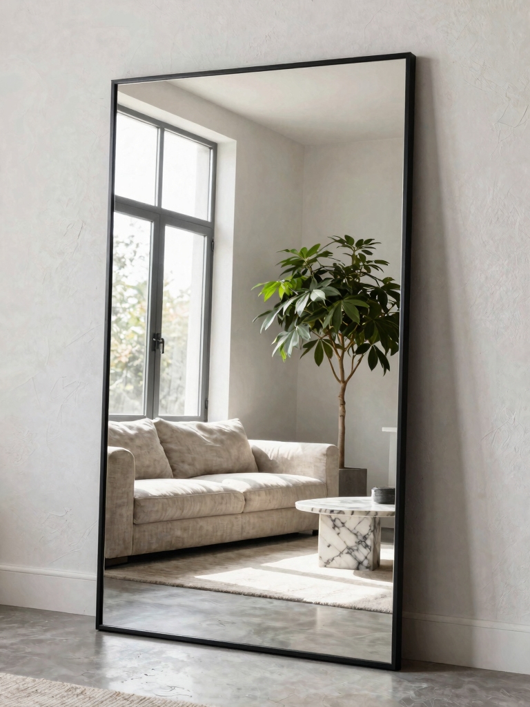 oversized mirror for illumination