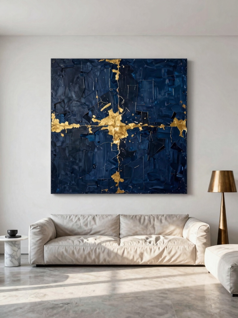 oversized statement art piece