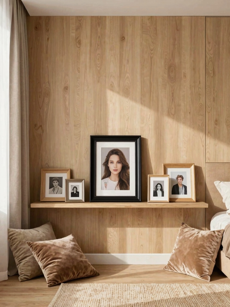 personalized photo display shelves