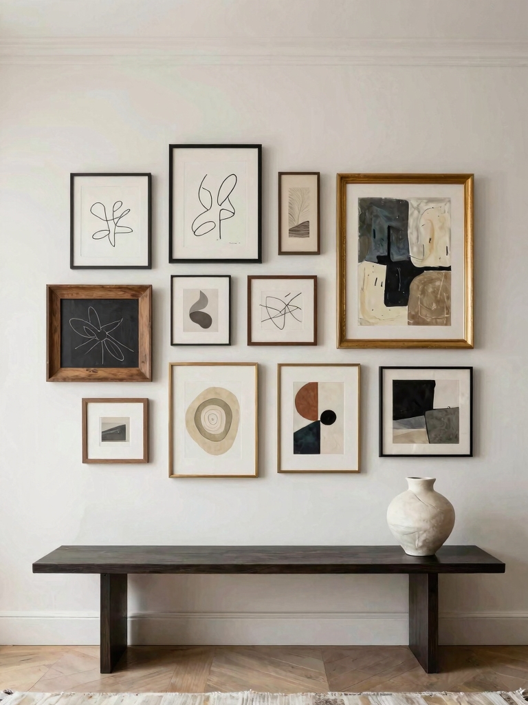 personalized rustic gallery wall