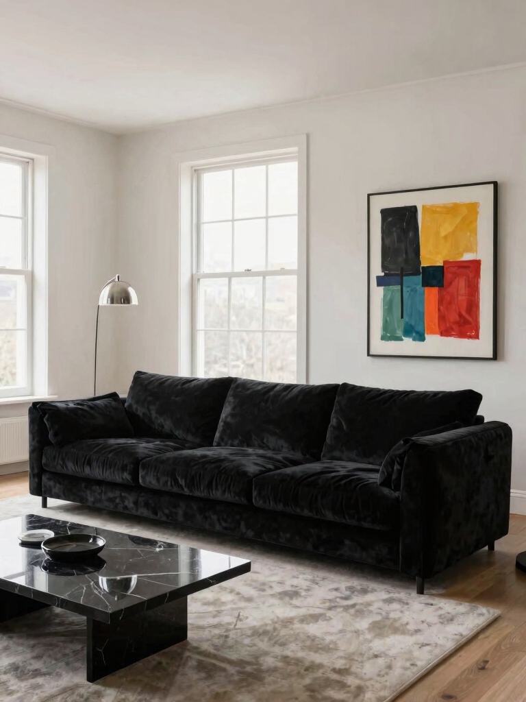 plush black velvet elegance