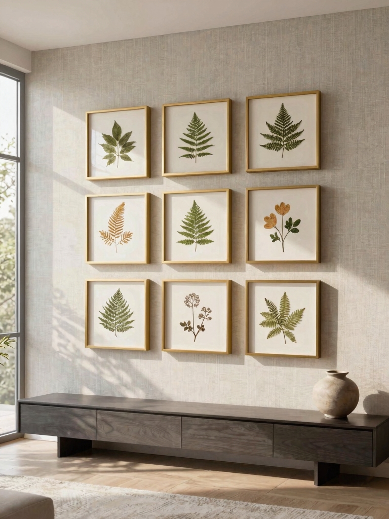 pressed botanicals for decor