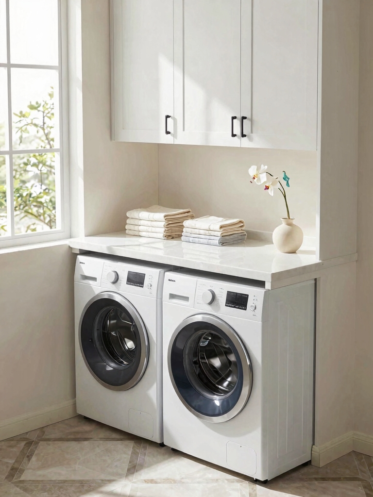 pull out counter for laundry
