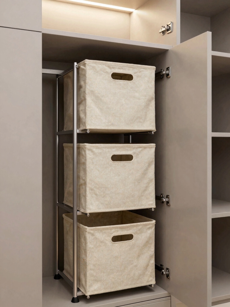 pull out laundry sorting station