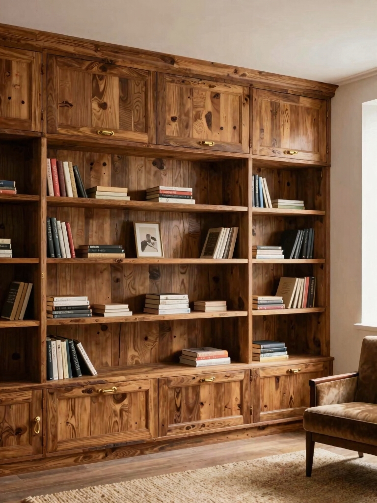 reclaimed cabinets for organization