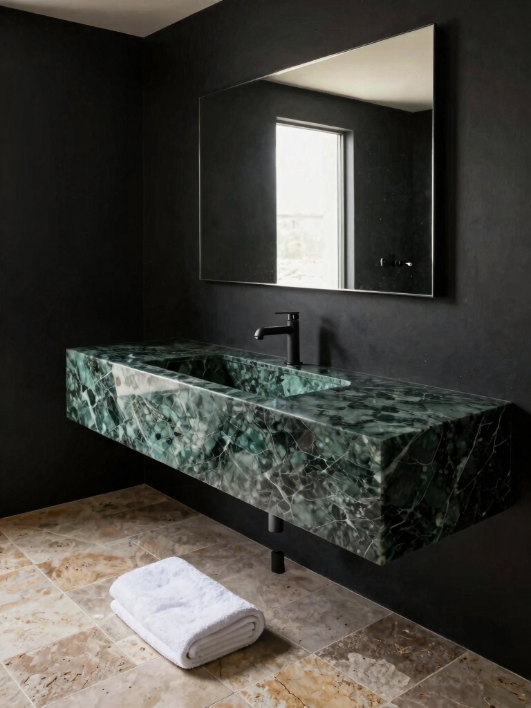reclaimed wood industrial vanity