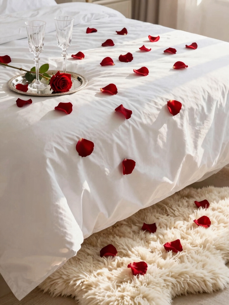 rose petals for romance