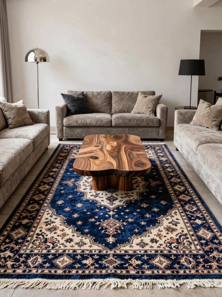 rug selection for ambiance