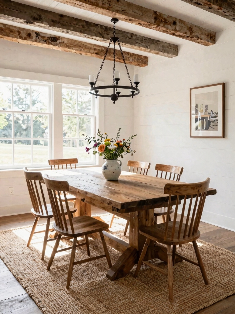rustic charm through reclaimed wood