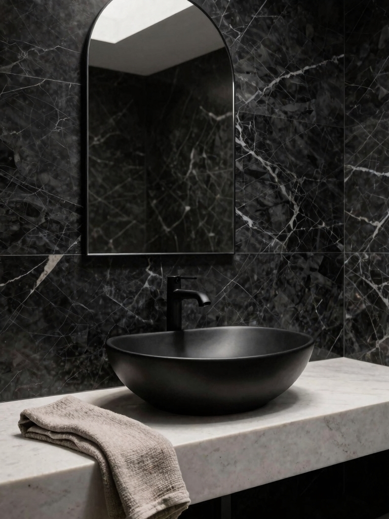 sculptural wall mounted sink design