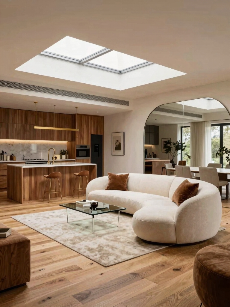 seamless shared flooring design
