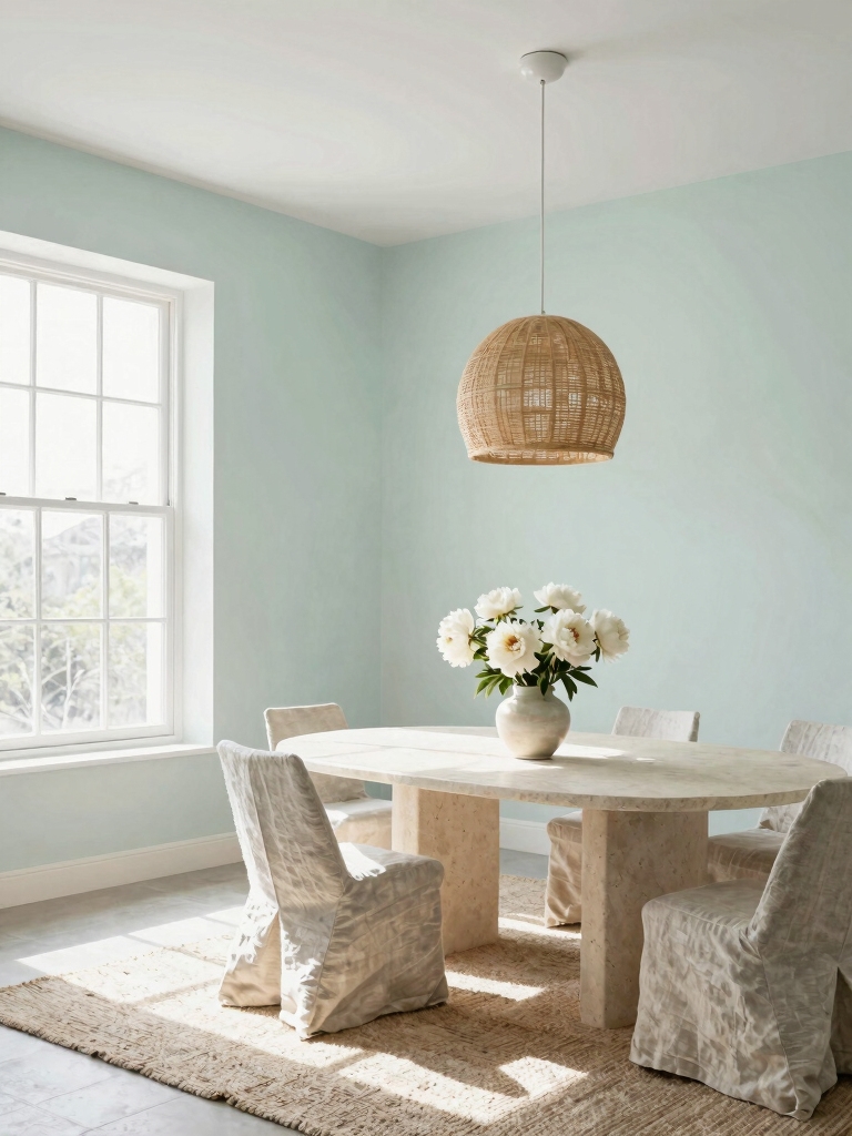 serene airy light colors