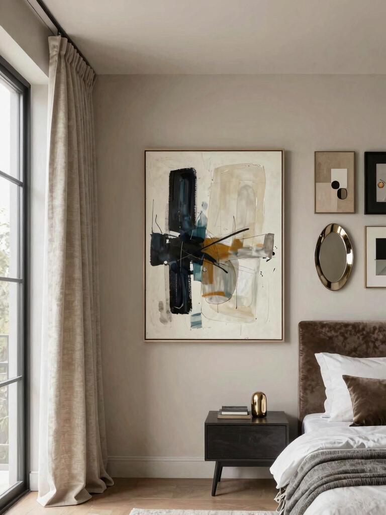 serene bedroom wall decor