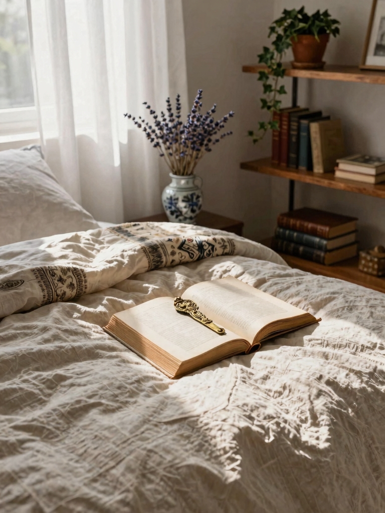 serene light academia retreat