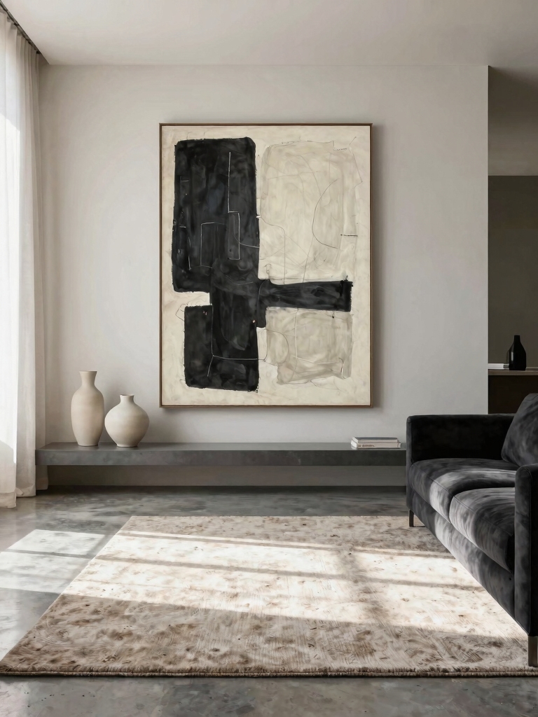 sleek intentional wall decor