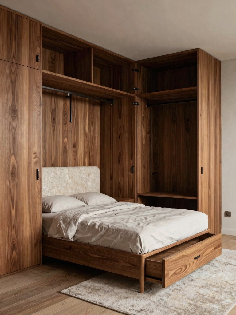 smart storage for small bedrooms