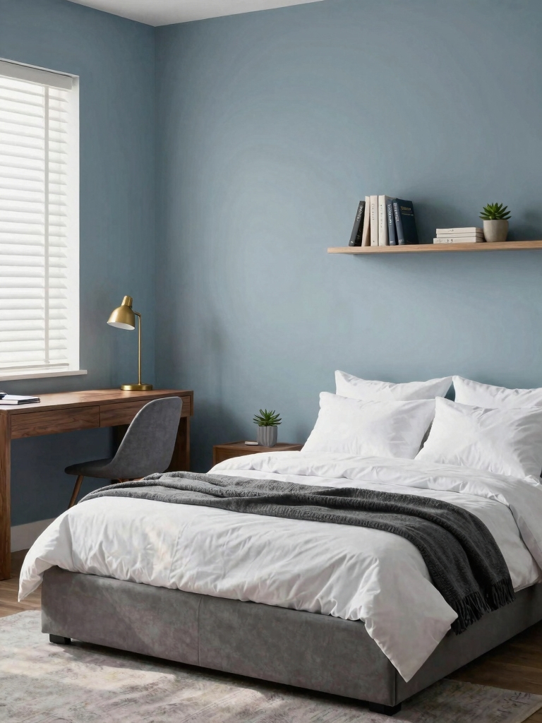 soft blue wall serenity